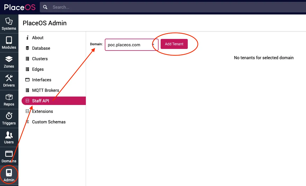 Staff API Admin